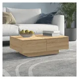 vidaXL Couchtisch Sonoma-Eiche Braun 90 x 60 x 31 cm