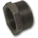 SOMATHERM SANHA Tempergussfitting Reduziernippel schwarz IG/AG 2"x1 1/4", EN-GJMW-400-5