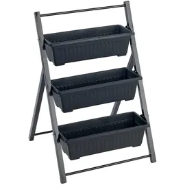 Maximex Vertikales Hochbeet 56,5 x 85 x 61 cm Schwarz