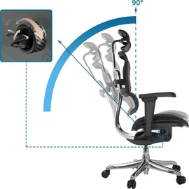 HJH Office Ergohuman Ultra F Gen2 Netzstoff Schwarz