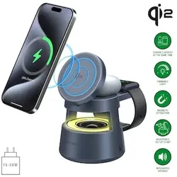 4smarts Qi2 Charging Station Aura Sound Spacegrau