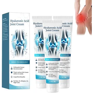 Arthroheal Hyaluronsäure Gelenk Reparatur Creme,Hyaluronsäure Gelenk- und Knochencreme, Gelenk- und Knochentherapiecreme,Gelenk-Und Knochencreme für Rücken, Nacken, Hände, Knie (3)