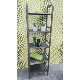 Haku-Möbel Standregal 40 x 28 x 137 cm Grau