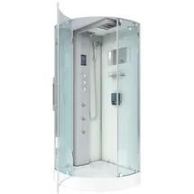 AcquaVapore D37-10L1-EC Dusche Duschtempel Komplett Duschkabine -Th. 90x90