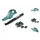 Makita DUB 361 PM 2x 18 V / 36 V Akku Laubbläser Gebläse + 2x BL 1840 B 4 Ah / 4000 mAh Akku + Makita DC 18 RD 2-fach Ladegerät