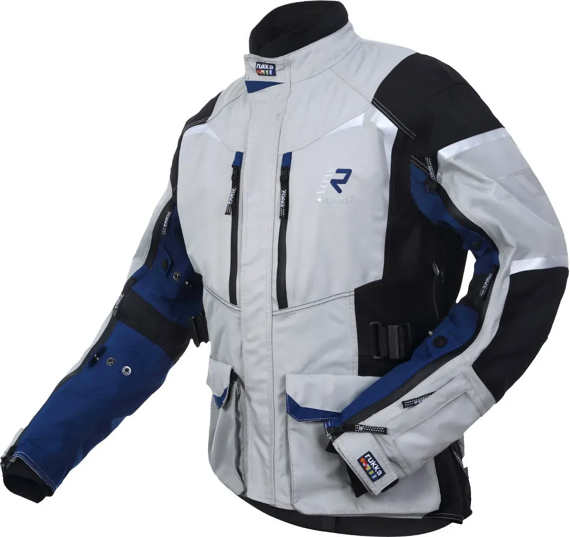 Rukka Rimo-R Motorrad Textiljacke, grau-blau, Größe 64 für Männer