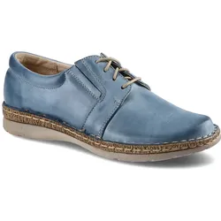 Blaue Halbschuhe Wasak Damen Lederschuhe, 38