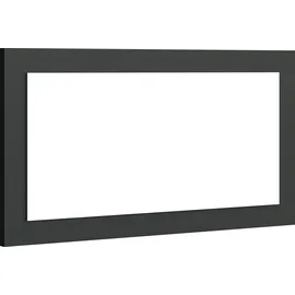 borchardt Möbel Spiegel BORCHARDT MÖBEL "Vaasa", schwarz (schwarz matt), B:75cm H:40cm T:2cm, Glas, Spiegel, mit Rahmen