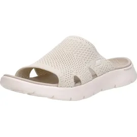 SKECHERS Damen On-The-go Walk Flex Elation Schiebe-Sandalen, Natural Textile, 40