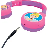 Lexibook Disney Prinzessin Kopfhörer für Kinder, 2-in-1 Bluetooth und
