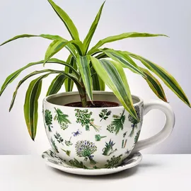BUTLERS Plant A Cup 15 x 15 x 15 cm Weiß