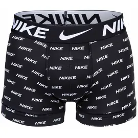 Nike Boxershorts 3 Einheiten Logo Print / Cool Grey / Black L