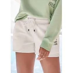 Buffalo Sweatshorts, mit Statement Druck, Loungewear Buffalo weiß 32/34