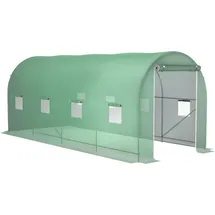 Outsunny Foliengewächshaus B/H/L: ca. 200x210x500 cm & Grün weiß