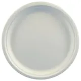 Papstar 81326 Einweggeschirr Teller, Zuckerrohr "pure" ungeteilt Ø 26 cm · 2 cm weiss