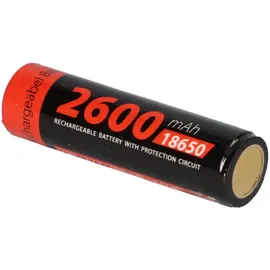 XCell 4x XCell Li-Ion 3,7V 2600mAh PCM protected, for Flashlights 18650 Taschnenlampen Akku