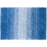 casa pura Badteppich Wave Blau/Weiß 70 x 100 cm