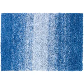 casa pura Badteppich Wave Blau/Weiß 70 x 100 cm