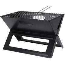 Klappbarer Grill schwarz