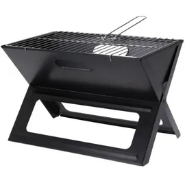 Klappbarer Grill schwarz