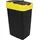 Spetebo Abfalleimer mit Schwingdeckel - 3er Set - 35 Liter - jede Farbe 1x - Schwarz