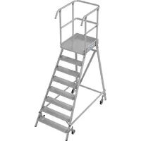 Krause Podestleiter fahrbar 8 Stufen