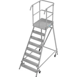 Krause Podestleiter fahrbar 8 Stufen