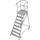 Krause Podestleiter fahrbar 8 Stufen