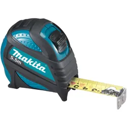Makita Profi-Rollmaßband mit Gürtelclip, 5,5 m 5,5 m • Skala beidseitig • Klasse...