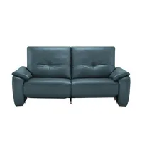 Wohnwert Sofa aus Echtleder Halina ¦ türkis/petrol ¦ Maße (cm): B: 205 H: 98 T: 98