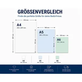 Brunnen SPARPACK BRUNNEN Schulblock A4 10x liniert + 10 x kariert - gelocht, mit Rand + Kugelschreiber