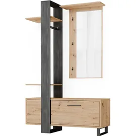 Vicco Garderobe Porto 120 x 192 cm Braun