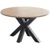 Mäusbacher Esstisch mit Auszug Big System Ø 130/ 170 cm Dekor Grau 130