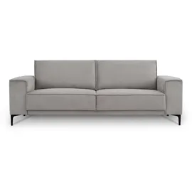 OTTO home 3-Sitzer OTTO HOME "OLAND, B: 224 cm - Skandi-Design", light grau, B:224cm H:85cm T:83cm, 92%PES 8%NY, Sofas, Struktur, Flachgewebe, Luxus-Microfaser, Boucle