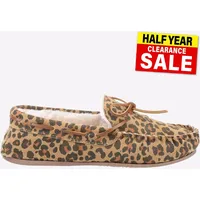 Hush Puppies Allie Damen Leder MEMORY FOAM Komfort Lounge Hausschuhe Navy