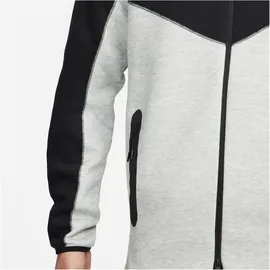 Nike Tech Fleece Windrunner Kapuzenjacke Herren DK Grey Heather/Black/White Größe 2XL