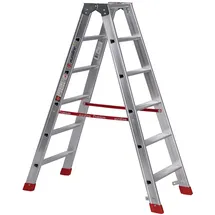Euroline Alu-Stufenstehleiter 2 x 6 Stufen (3057706)