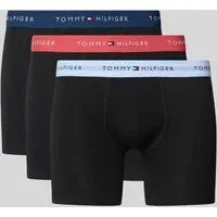 Slim Fit Trunks aus Baumwoll-Mix im 3er-Pack, Black, XL