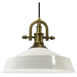 Bamyum Asletl Weiß Marine Pendelleuchte Metall