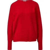 s.Oliver Pullover in Rippstruktur mit Fledermausärmeln Rot 44