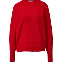 s.Oliver Pullover in Rippstruktur mit Fledermausärmeln Rot 44