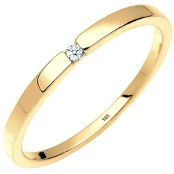 Elli DIAMONDS Verlobung Solitär Diamant 0.015 ct. 585 Gelbgold Ringe   Damen 