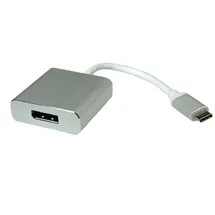 Roline USB-C zu DisplayPort Adapter 0,10 m Silber