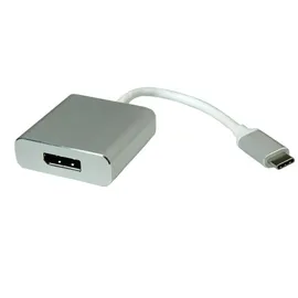 Roline USB-C zu DisplayPort Adapter 0,10 m Silber