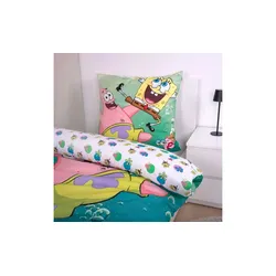 Bettwäsche-Set Spongebob , mehrfarbig , Maße (cm): B: 135 H: 1