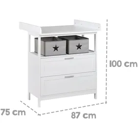 roba Wickelkommode White weiß