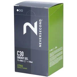 neversecond Energiegel Zitrus 12x60 ml