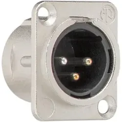 Gira XLR Flanschstecker 3-Pol D- Einsätze 003700