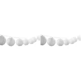 Dehner Solar Lichterkette Lampion Kunststoff Länge 240 cm  weiß