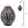 Spetebo LED Solar Ampel aus Metall in bronze - 98 x 18 cm - Deko Gartenleuchte in kalt weiß - Garten Dekobeleuchtung Wegeleuchte Beetstecker für Außen
